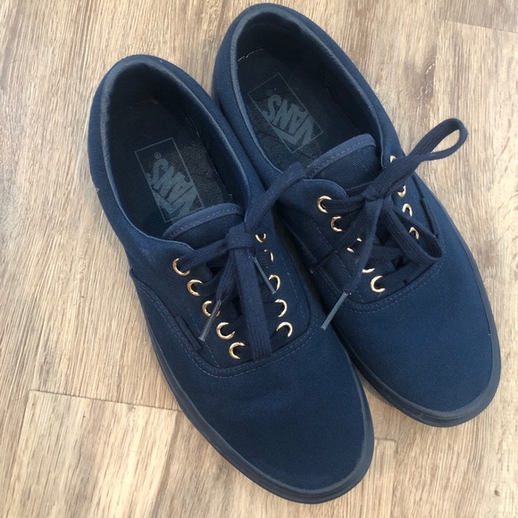 navy blue vans laces